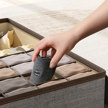 Сгъваема кутия за съхранение на бельо, разделительный кутия, органайзер за чорапи, аксесоари за гардероб