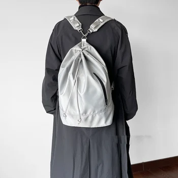 Нова корейска версия мултифункционален мъжки и женски водоустойчив найлон чанти-кофи през рамо с индивидуален раница на съвсем малък
