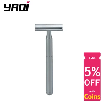 Yaqi Stylus 100 мм матово хромирани латунная дръжка за Безопасна бръснач