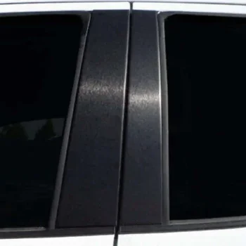 4шт Матово черни прозорци, стелажи, накладки, дръжки на стикер, стикер за Hyundai Sonata EF 1999-2001 EF-B 2002 2003 2004 2005