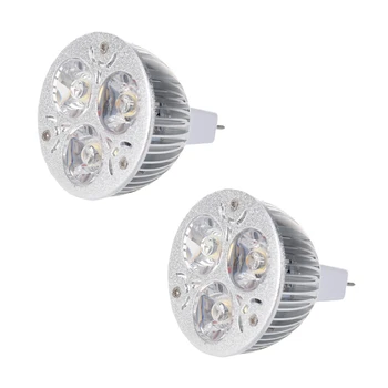 2X3 W 12-24 В MR16-Топло бяло, 3 led прожектор, само на лампа с нажежаема жичка