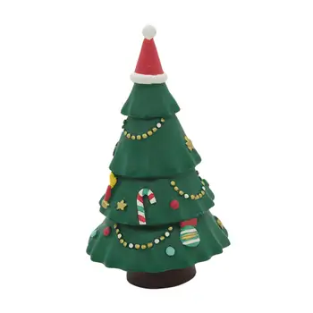 Модел Коледно куклена Къща 1:12, Миниатюрни Коледно Дърво, Имитация на Малки Зелени Декорации DIY за Микроландшафта