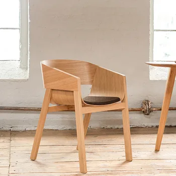 Открит салон Столове за хол Дървени минималистичен Стол за тоалетка ресторанта Кухня, Офис, Хотел Cadeira Мебели за дома