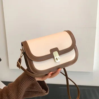 Новата модерна дамска чанта за през рамото от изкуствена кожа с капак, чанти през рамо, малки чанти, чанти-незабавни посланици