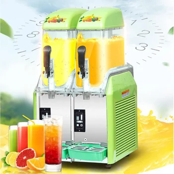 Търговска машина за приготвяне на сладолед обем 3 * 12 л С Газировкой Pupi Fruit Snow Сутиени Small Slush Machine Margarita Slush Maker Frozen, кока-кола-machine
