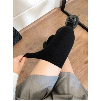 Нови чорапи 2024 г., зимни обикновена чорапогащи над коляното, сладки чорапи в стил Лолита