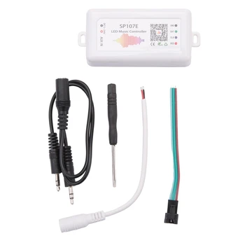 Led контролер SP107E Bluetooth Smart APP WS2811/2812B Led музикален контролер с потъмняване ивица светлина