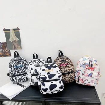 Универсална раница с шарките на зебра по поръчка за студенти, модни малка чанта за книги Ins