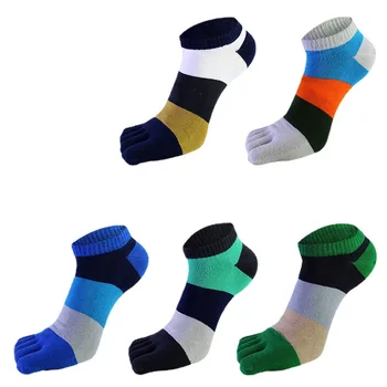 Мъжки чорапи с пет пръста, памучни летни чорапи с къс чучур, новост, чорапи