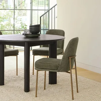 XX132Dining chair Домашен Италиански лесен луксозен стол за възрастни хора скандинавски прост модерна маса за хранене и стол за преговори за почивка хотел