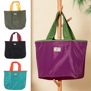 Сгъваема чанта за пазаруване, Множество пътна чанта за продукта, екологично чиста однотонная чанта за пазаруване, чанта за продукти, чанта