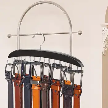 Закачалка за сутиен с 14 куки, въртящи се на 360 градуса в Метална кука закачалка за сутиен, организатор за гардероба, за домашно съхранение на майок, колани, шалове