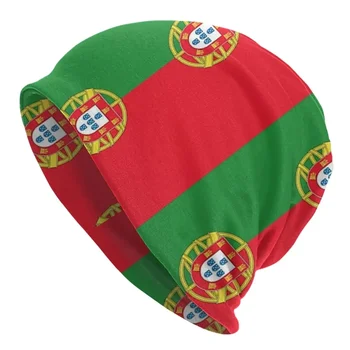 Флаг На Португалия Мъжки Дамски Шапки За Възрастни, Crochet-Шапки-Абсорбатори, Топло Модерен Есенно-Зимни Градинска Шапчица-Skullcap