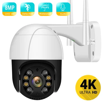 4K 8MP 5MP Ultra HD PTZ IP Камера AI Откриване на Човек Водоустойчив WiFi Камера за Сигурност Автоматично Следене на P2P Видеонаблюдение