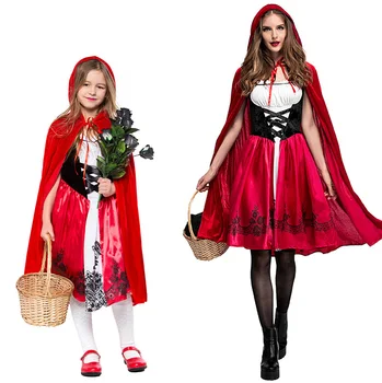 Хелоуин, За жени и момичета, костюм на Червената Шапчица, женски страхотна колекция от истории, седмица на маскарадните костюми