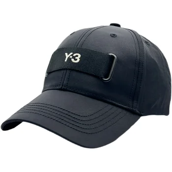 Йоджи Ямамото Y-3 Мъжки шапки 2023 Лятото Година 3 Солнцезащитная Окото Дишаща хоризонтална лента С Бродерия Утиным езикът Шапки
