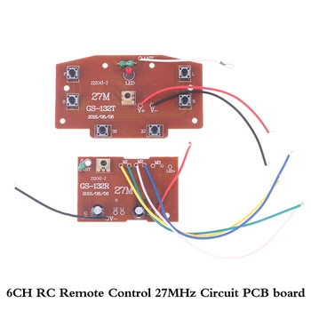6-Канален пулт за дистанционно управление на 2.4 G Висококачествен такса приемник-предавател ПХБ с честота 27 Mhz за части от играчки с дистанционно управление за радиоуправляеми коли