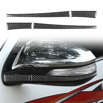 Декоративна стикер от въглеродни влакна на огледалото за обратно виждане Toyota HiLux 15-21, 4 бр, изящна изработка, дълготрайност, практичност