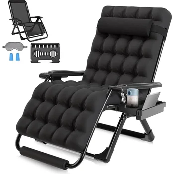 Ергономичен дизайн за почивка на къмпинг, извънгабаритни столове с нулева гравитацията, поддръжка на градинска мебел XXL тегло 500 килограма, безплатен транспорт