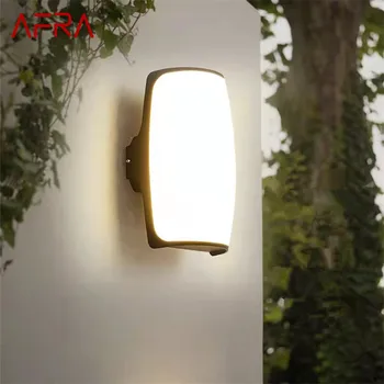 Модерен ретро стенен лампа AFRA, Прости Креативни led Външни стенни, Водоустойчива IP65 за вила, градина, Тераса, коридор