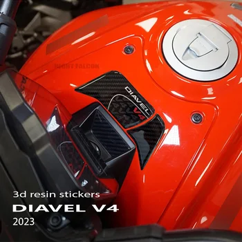 diavel v4 2023 Аксесоари За Мотоциклети Защита на Зона Запалване Ключ 3D Комплект Стикери От Епоксидна Смола За Ducati Diavel V4 2023-