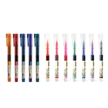 12 Броя химикалки с диаметър 0,5 мм, инструмент на смесени цветове, ултра тънък топката молив, ученически Канцеларски материали за студенти, рисуване