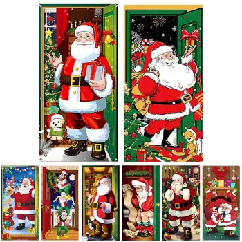 Коледна рамка, която да капак с Дръжки на седалките Коледен фон на Дядо Коледа Смешно на Фона на Дядо Коледа 90 x 200 см, Подпори за Фотобудки Коледа