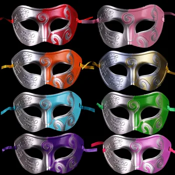 Ретро Мъжки Маскарадная маска на Римски Гладиатор, костюм за парти на Хелоуин, Необичаен банкет, Мъжки и дамски Маска за парти, на Новост