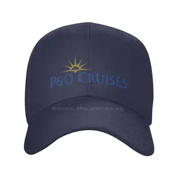 P & O Cruises Деним шапка с логото на най-високо качество, бейзболна шапка, Вязаная капачка