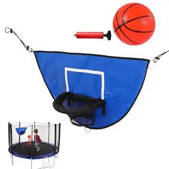Баскетболното пръстен за батут в пълен комплект с малък баскетбольным пръстен и рамка, мини-баскетбол обръч за детски забавления на батут на открито