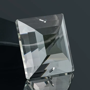 1 бр. Прозрачна пирамидална crystal, улавливающий светлина, окачване-prism от граненого стъкло за дома, Коледна Сватба полилей, аксесоари за части