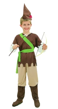 Маскарадная дрехи на Ловец за ролеви игри, детски костюм на Робин Худ на Хелоуин