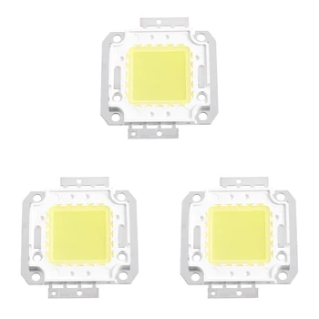 3X Квадратна форма, Бяла лампа за постоянен ток COB SMD led модулен чип 30-36 В 20 W