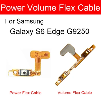 Гъвкав захранващ кабел и силата на звука За Samsung Galaxy S6 Edge G9250 G925A/F/K/P/X On/off Контрол на Звука Страничен Клавиш За Смяна на Гъвкави ленти