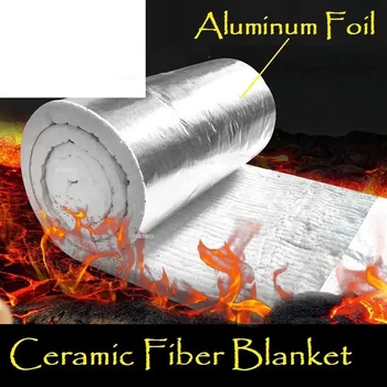 Одеало за акупунктура от алюмосиликатного керамични влакна, висока температура пожароустойчива парна тръба, покрита с алуминиево фолио