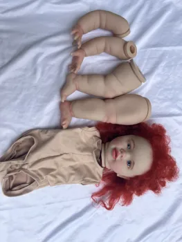 FBBD Настроила Ограничена Доставка на 26-Инчов Възстановени Малышки си пипа С Ръчно Рисувани Червена Коса и Реални Снимки
