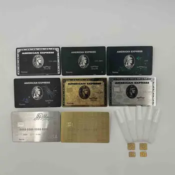 4442 на висококачествени метални карти Nfc поръчка, визитна картичка с Qr код, метална визитка Nfc 4K Gold, метална визитка Nfc