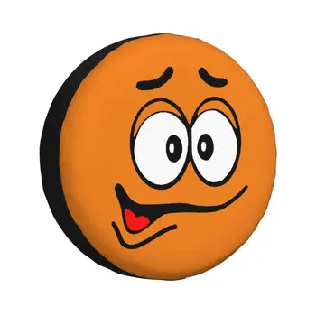Cartoony Шоколад-Портокал Калъф За Резервна гума Candy Лица за Jeep Pajero 4WD спорт ютилити превозно средство По Поръчка Протектор Гуми 14 