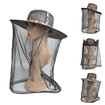 Камуфляжная шапка-toile за пчеларството, Защитна шапка от комари, окото шапка за риболов на открито, Солнцезащитная шапка, шапка от пчели, heating, mosquito net