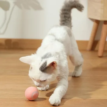 2023 Топка Rechargeable Motion Indoor Rolling Самодвижущиеся Интерактивни Играчки Smart за Игри с Коте и за Котката