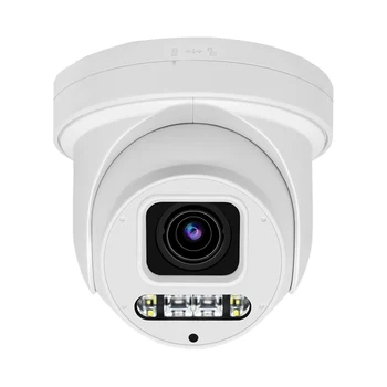 2022 Besview 5MP IMX335 PTZ С Двойно Осветление IR Бял Цвят, със Слот за SD Карти Двупосочна Аудио IP Мрежова Куполна Камера