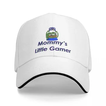 Бейзболна шапка Mommy's Little Gamer, модни шапки за сандвичи с една жаба, Мъжки Дамски Регулируема шапка за татко, спортна