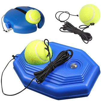 Твърда основа за тенис симулатори с еластична въже За самостоятелна тренировка с топка, устройство за спарринга партньор-тенис треньор