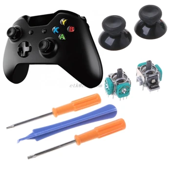 Слот аксесоари Аналогови джойстици капачка за джойстик Отвертка Инструмент за ремонт на контролера на Xbox One Директен доставка