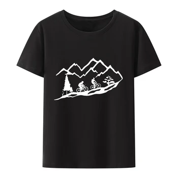 Тениска за планинско колоездене, Летни готини тениски с кръгло деколте, графични тениски, тениски с аниме, Ежедневни куртки, Новост, градинска облекло за мъже