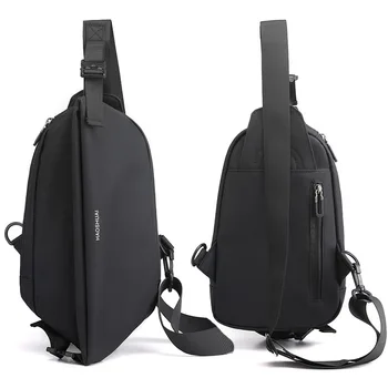 Нова мъжка чанта през рамо, с нови модни улични найлонови отличителни чанта през рамо, мултифункционален водоустойчив градинска мъжки чанти